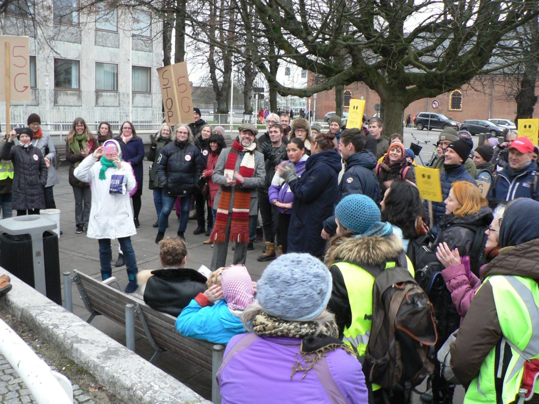 Stop 5G demonstration, Aarhus