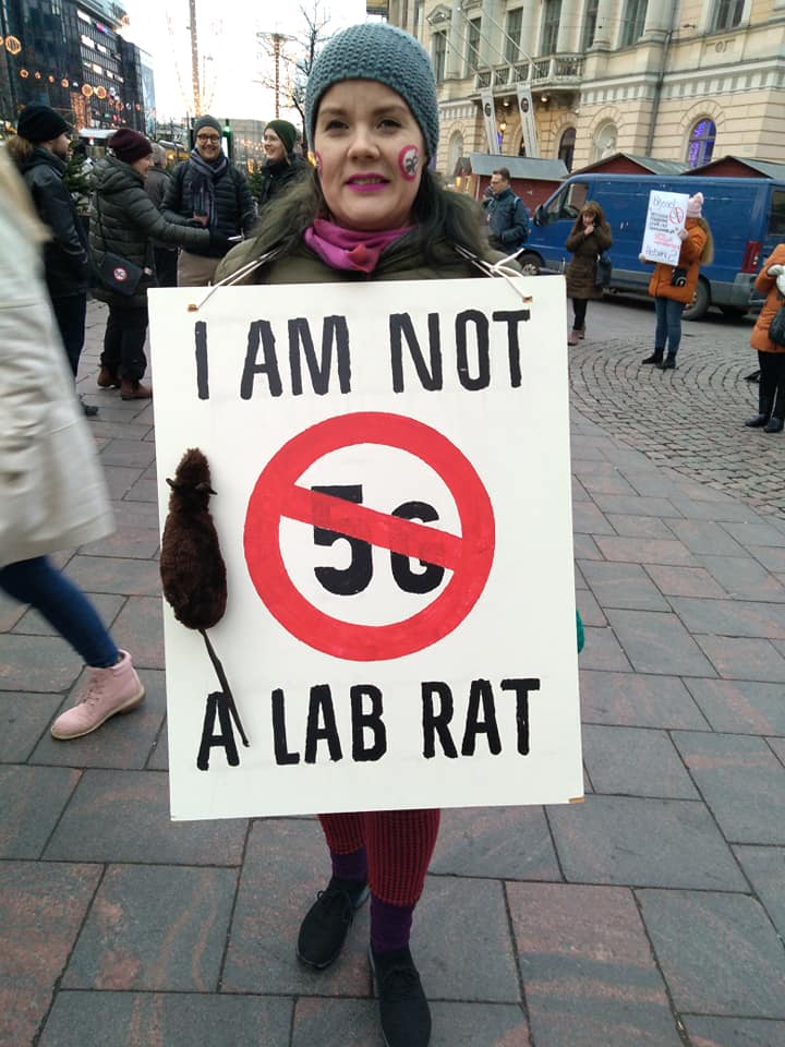 Notice of Liability. I'm not a Lab Rat. Nordic contries Demonstration against 5G public health experiment.